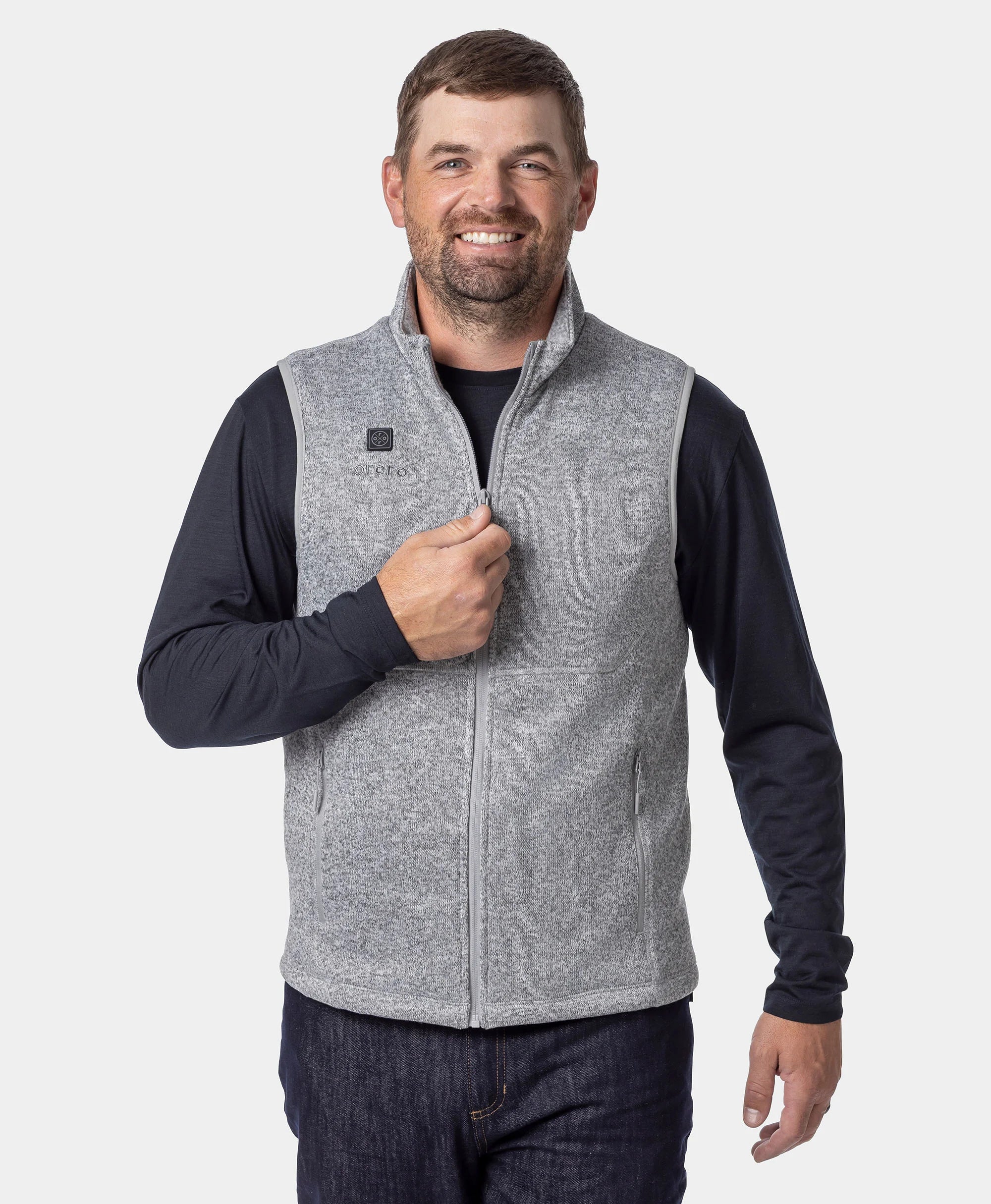 Augusta Tournament Men's 4-Zone Heated Sweater Fleece Vest (Apparel Only)