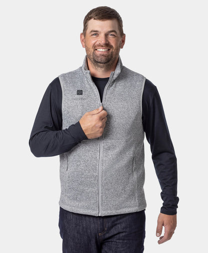 Augusta Tournament Men's 4-Zone Heated Sweater Fleece Vest (Apparel Only)