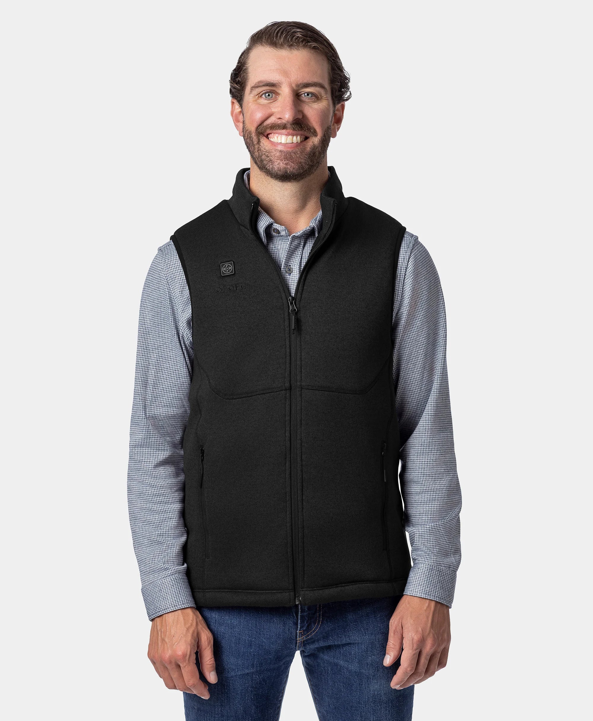 Augusta Tournament Men's 4-Zone Heated Sweater Fleece Vest (Apparel Only)