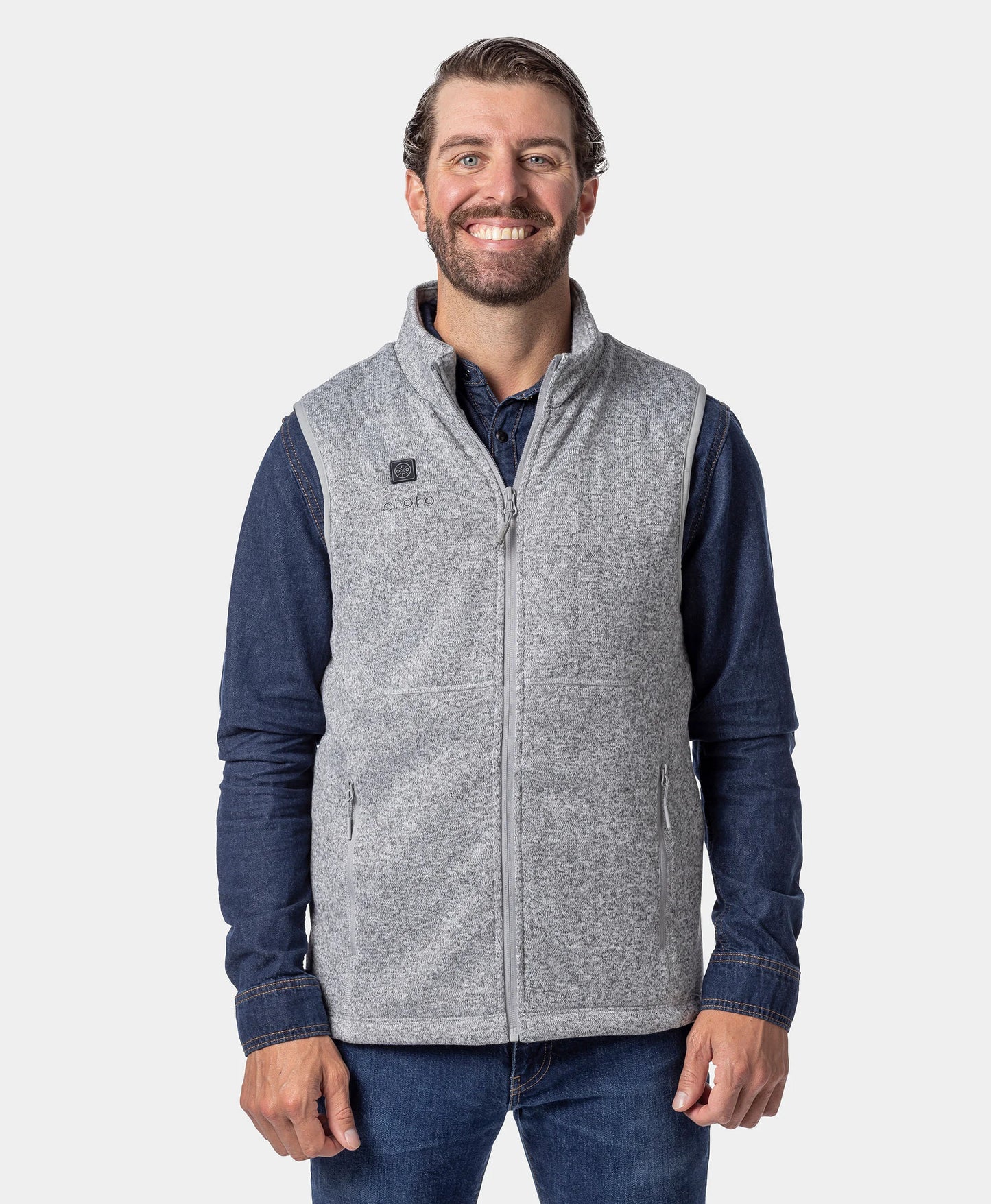 Augusta Tournament Men's 4-Zone Heated Sweater Fleece Vest (Apparel Only)