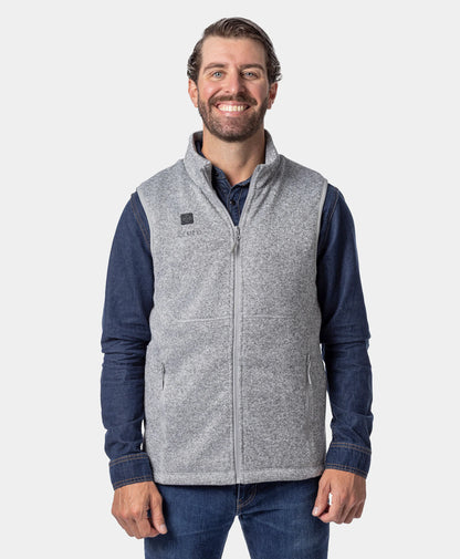 Augusta Tournament Men's 4-Zone Heated Sweater Fleece Vest (Apparel Only)