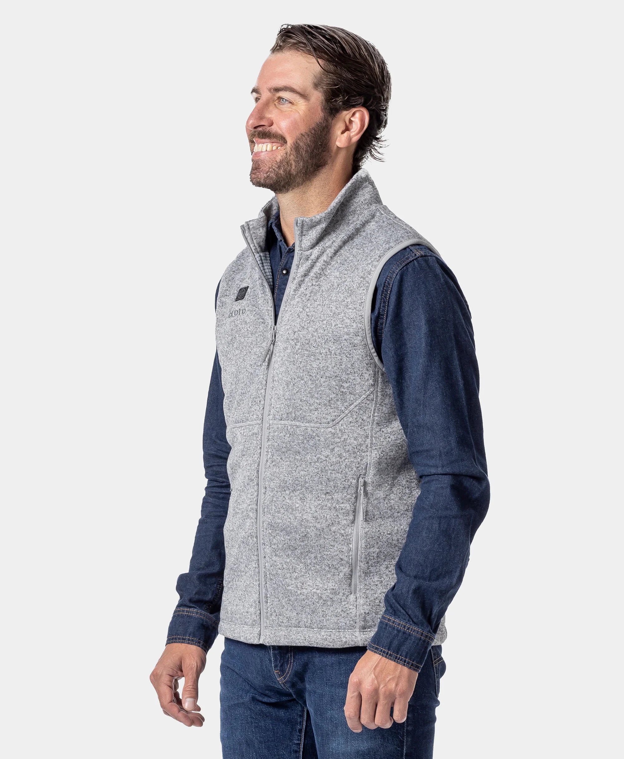 Augusta Tournament Men's 4-Zone Heated Sweater Fleece Vest (Apparel Only)