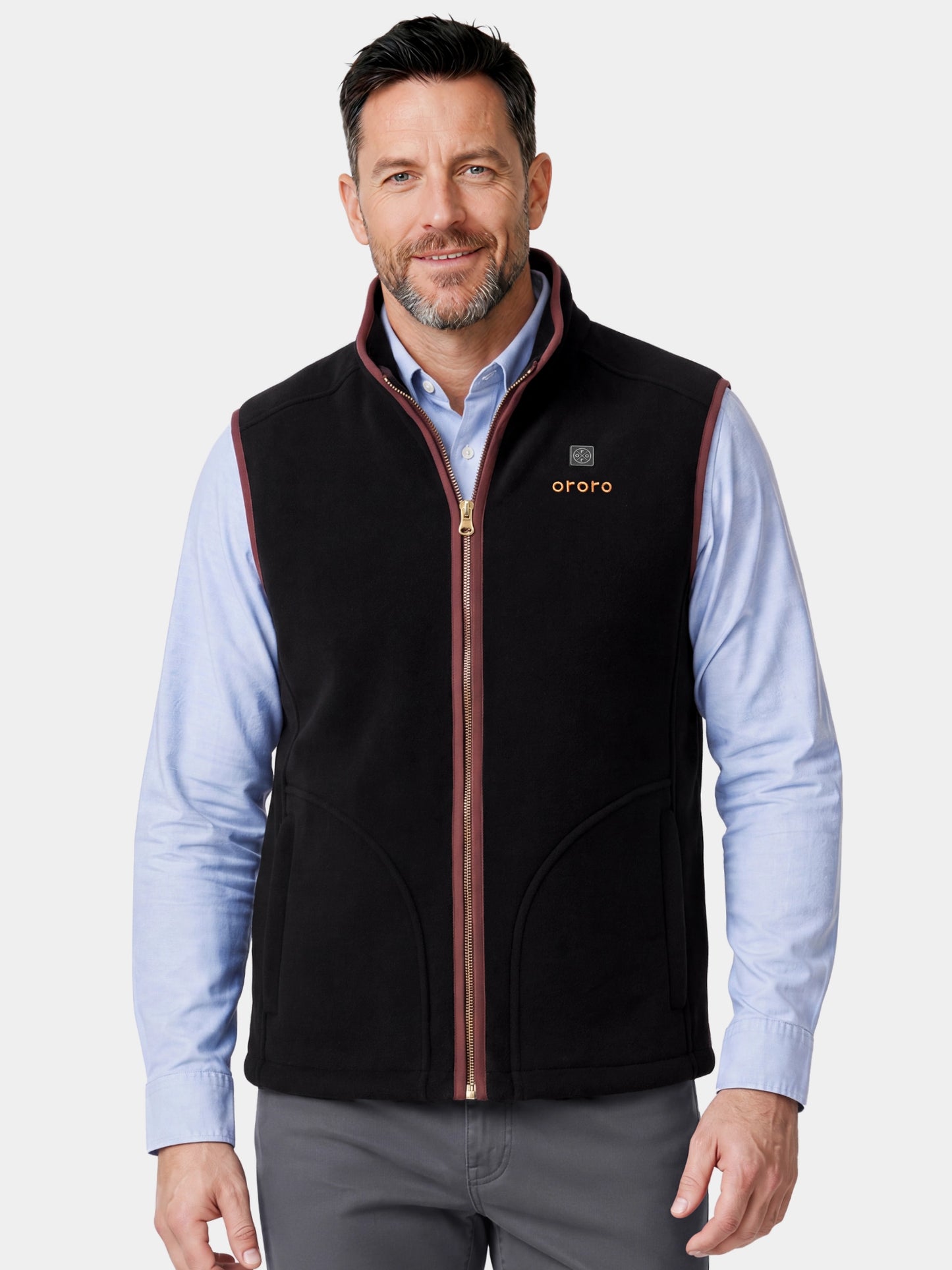 Ascot Men's 4-Zone Heated Wool Vest