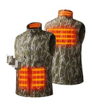 Four Heating Zones: Left & right Hand Pockets, Upper-Back, Collar