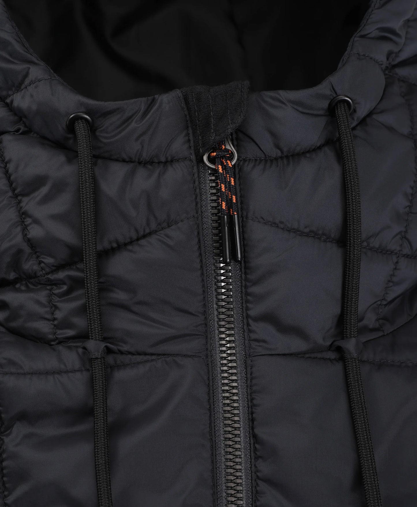 Adjustable Hood with Drawstring Keepers