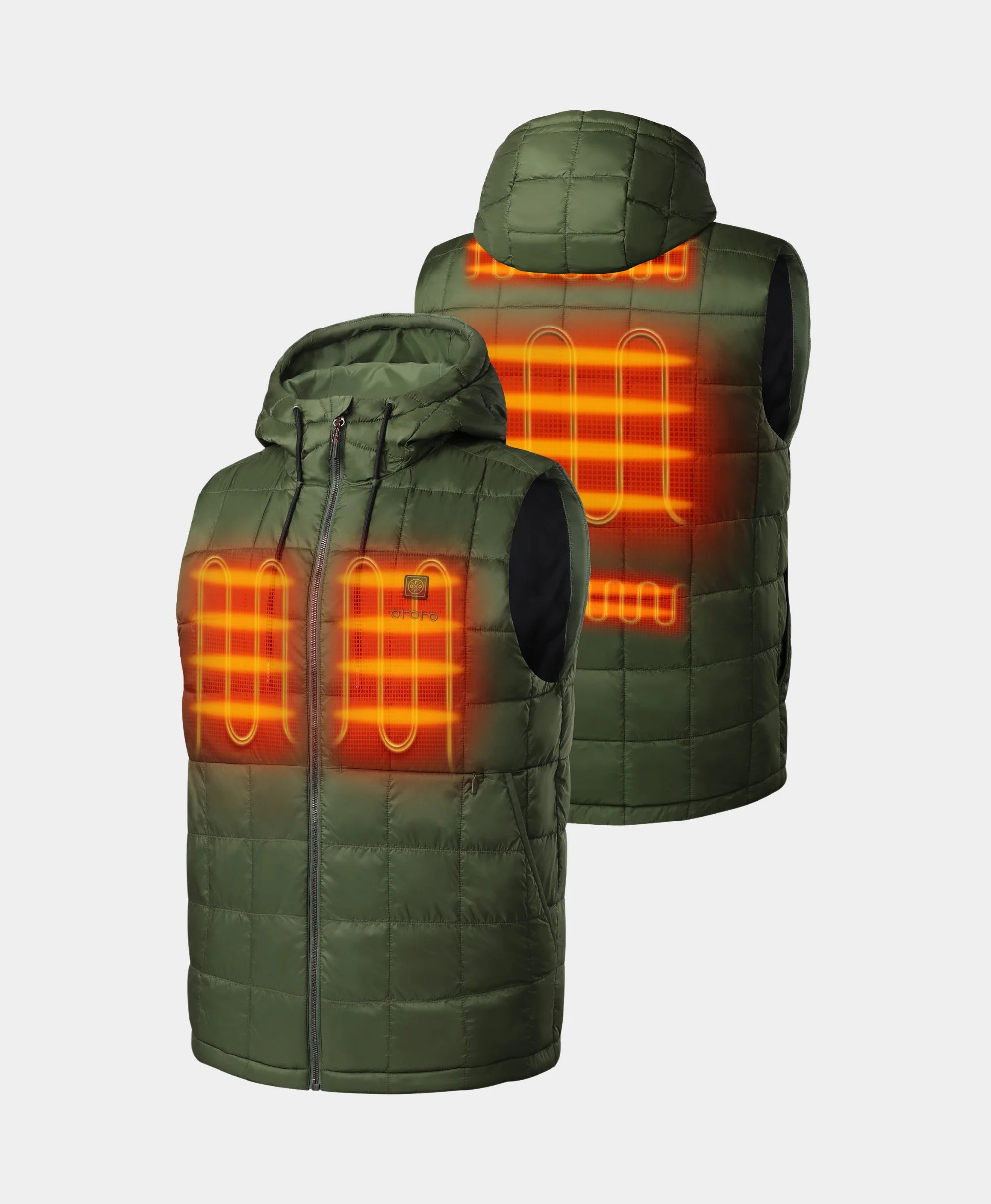 5 Heating Zones (left and right chest, high upper back, mid-back, lower back)