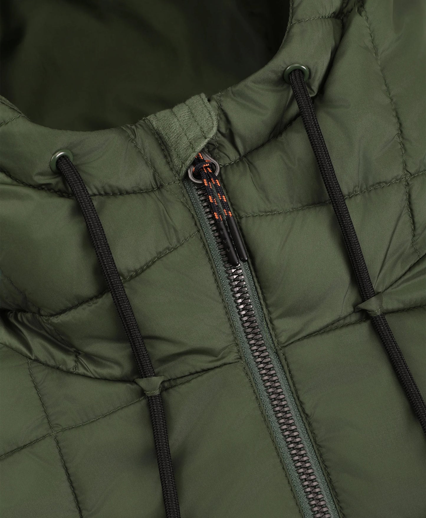 Adjustable Hood with Drawstring Keepers