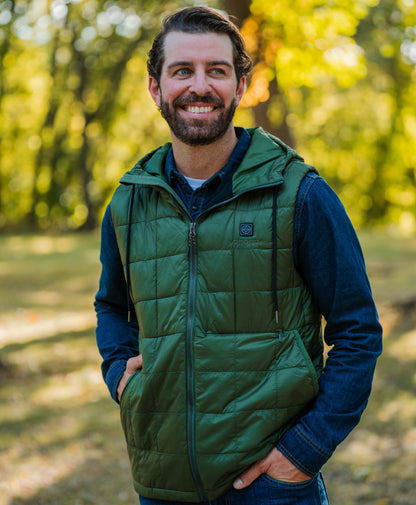 PuffLyte™ Men's 5-Zone Hooded Heated Vest