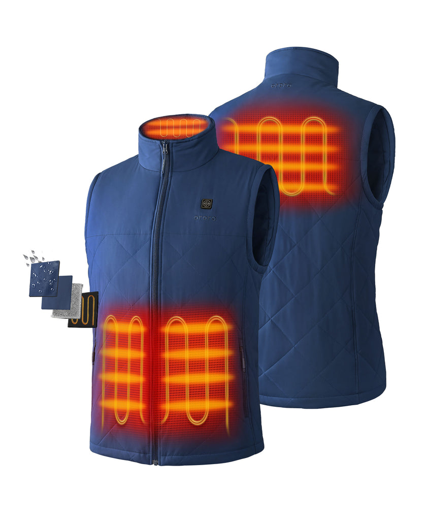 Men's Heated Quilted Vest - New Colors – ORORO