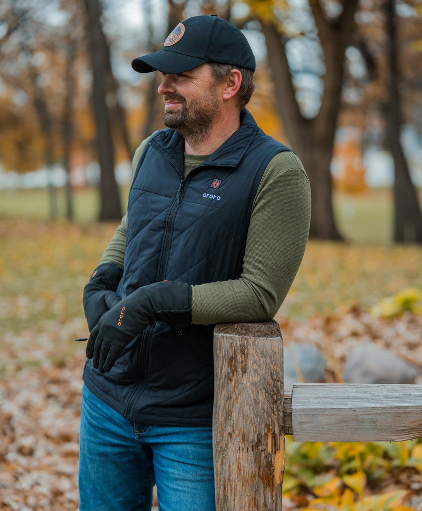 Men's Heated Quilted Vest | Lightweight Warmth | ororo® Men's Heated Quilted Vest | Lightweight Warmth | ororo®