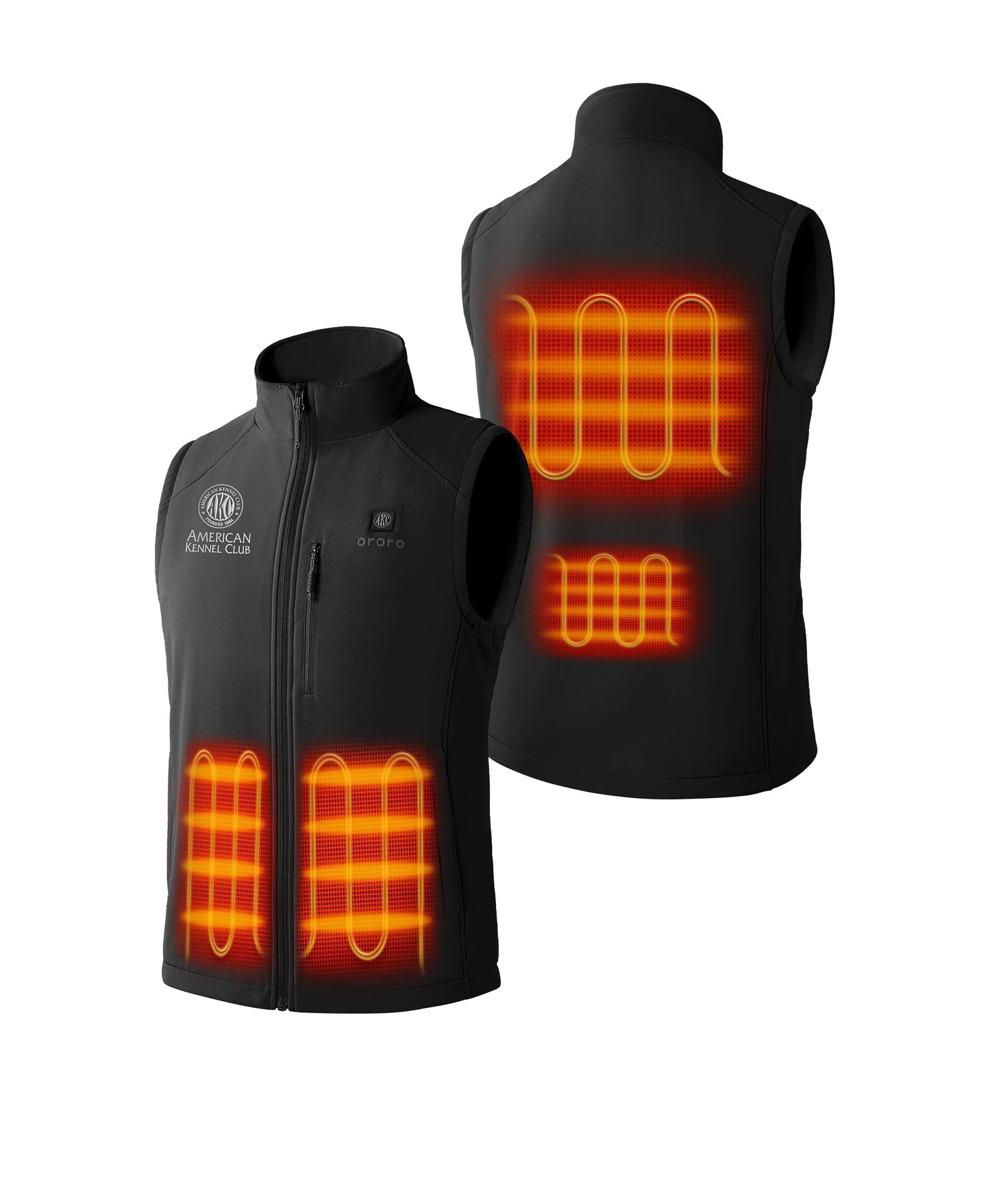 Men's 4-Zone Heated Softshell Vest - American Kennel Club® Edition