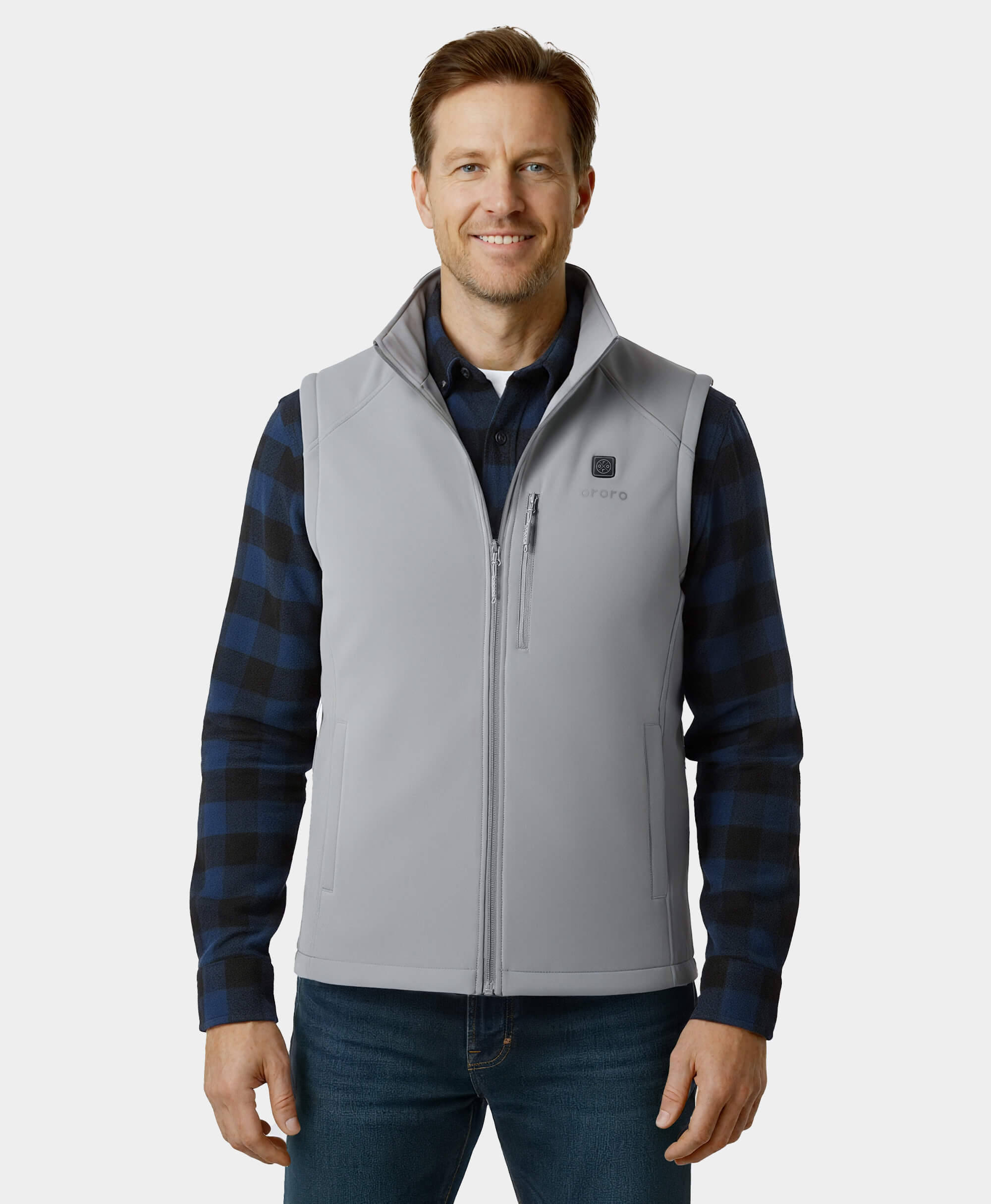 Men's Heated Softshell Vest - Lower Back Heating