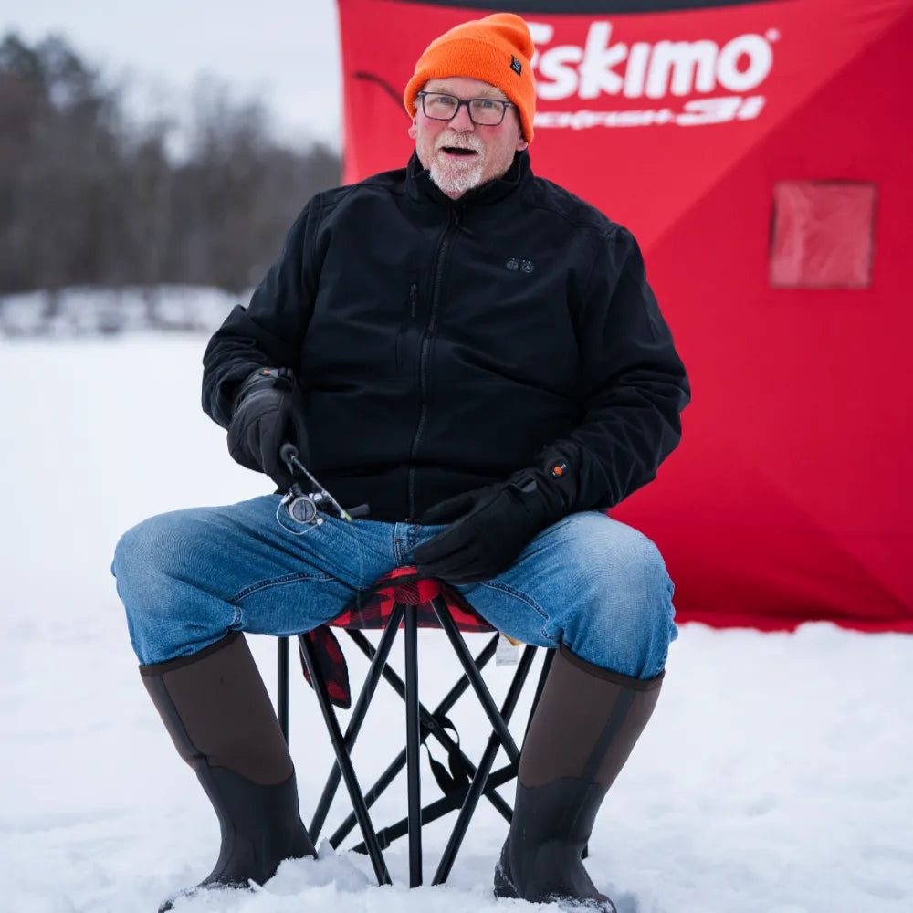 Boise Unisex Heated Full Leather Gloves & Maverick SureWarm® Men's 6-Zone Dual-Control Heated Softshell Jacket