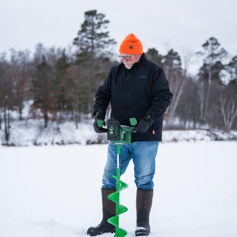 Boise Unisex Heated Full Leather Gloves & Maverick SureWarm® Men's 6-Zone Dual-Control Heated Softshell Jacket