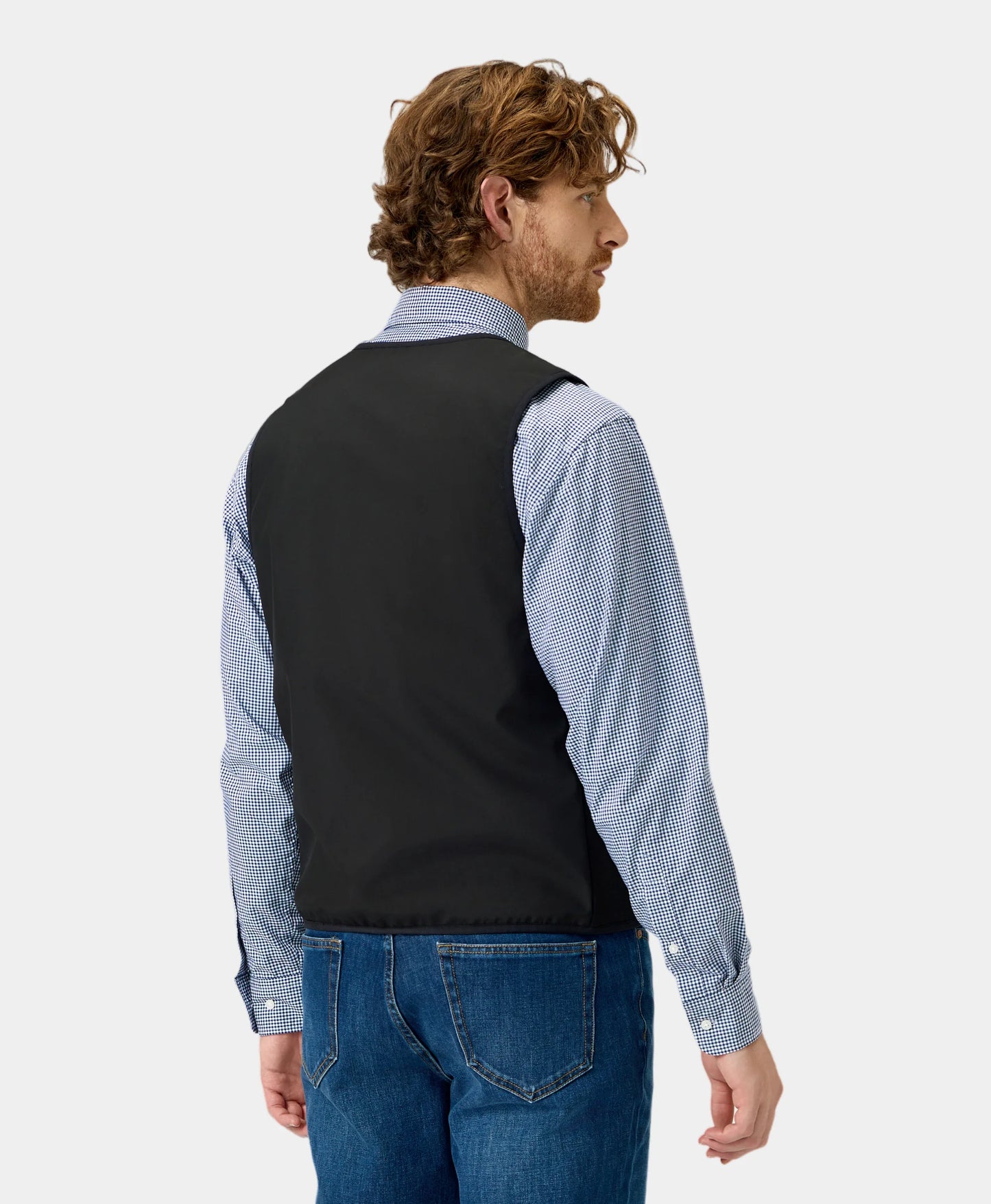 OH-2 Unisex Ultralight Heated Liner Vest model back view