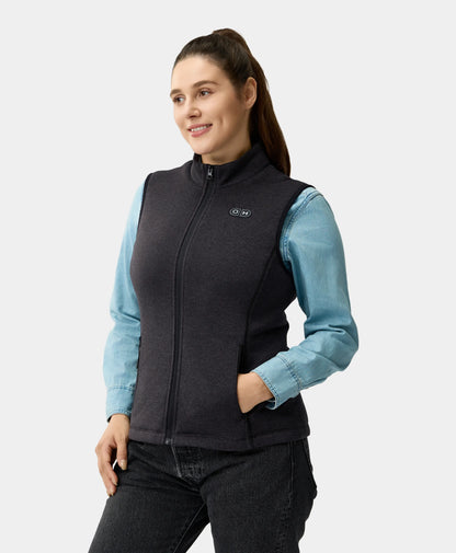 OH-1 Women’s Heated Recycled Fleece Vest model side view