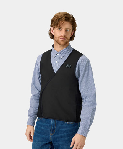 OH-2 Unisex Ultralight Heated Liner Vest-model side view