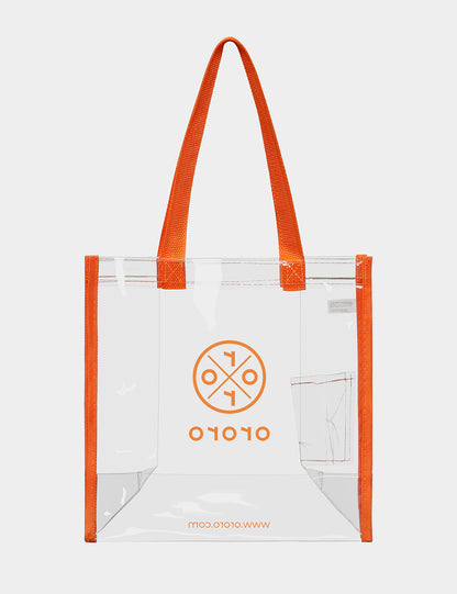 Clear Reusable Bag Durable Stylish PVC Design ororo®
