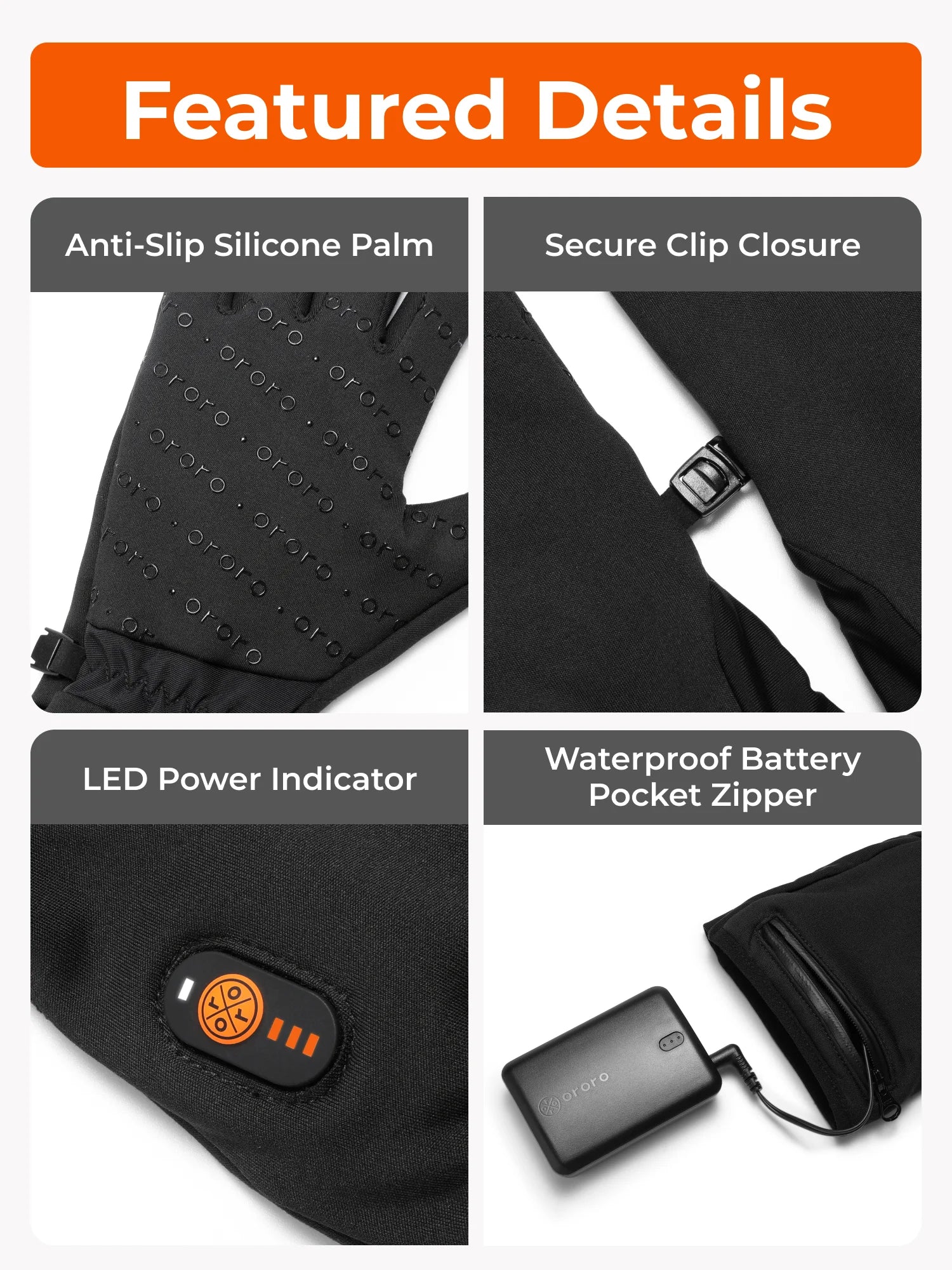 Features of heated gloves