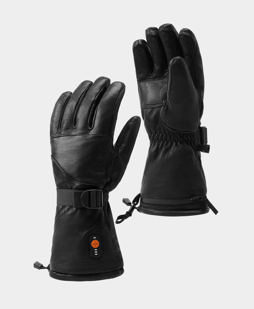heated leather dress gloves Winter PU Leather Gloves for Men, Touchscreen Wool Lined Outdoor Windproof Warm Suede Driving Dress (Black, One Size) at Amazon Women's Clothing store