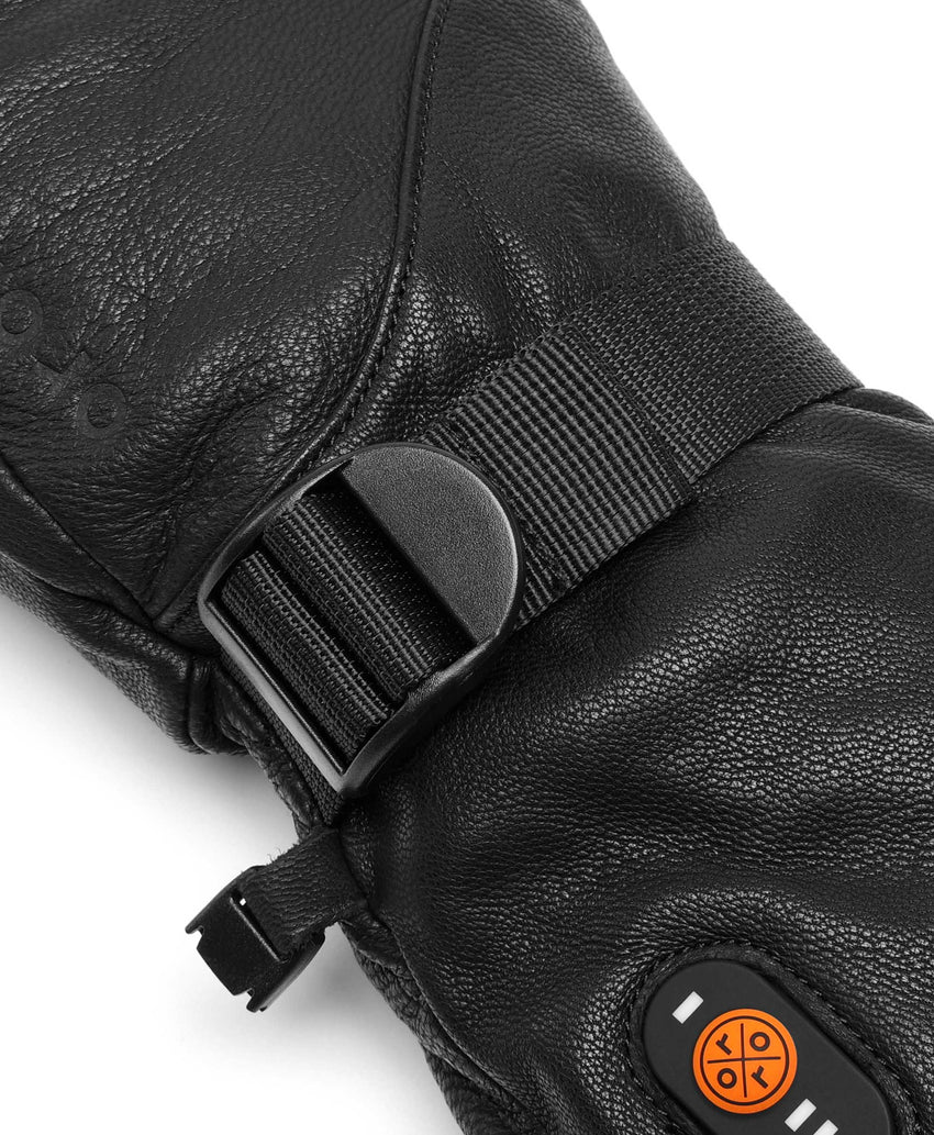 Unisex Heated Sheep Leather Gloves | Gloves for Winter | ororo Yellow / S Unisex Heated Sheep Leather Gloves | Gloves for Winter | ororo Yellow / S