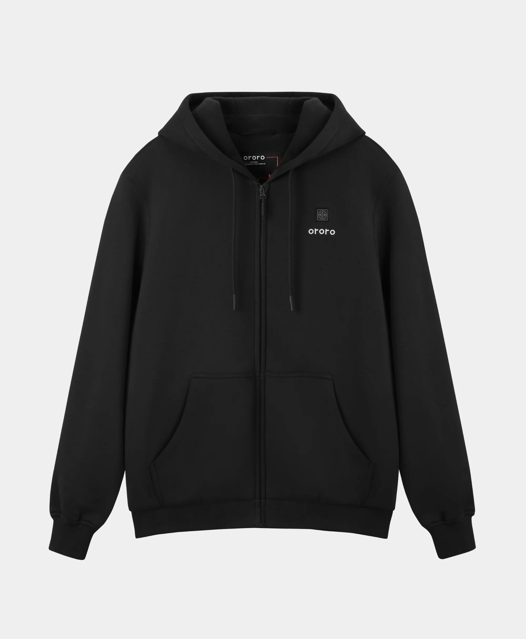 Element Unisex 4-Zone Fleece Heated Hoodie - Black