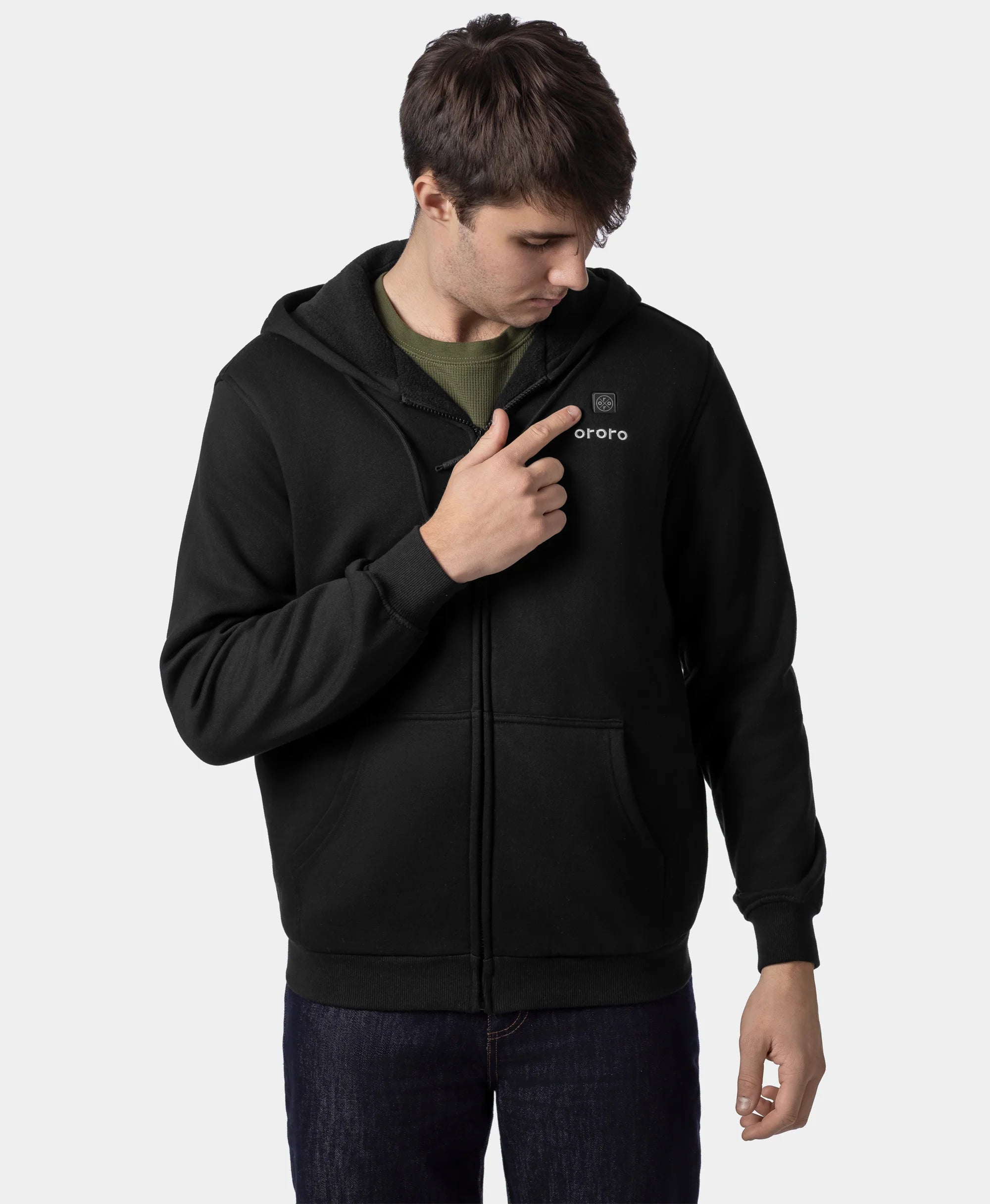 (Open-box) Element Unisex 4-Zone Fleece Heated Hoodie (Battery Set Not Included), Thumbnail 29