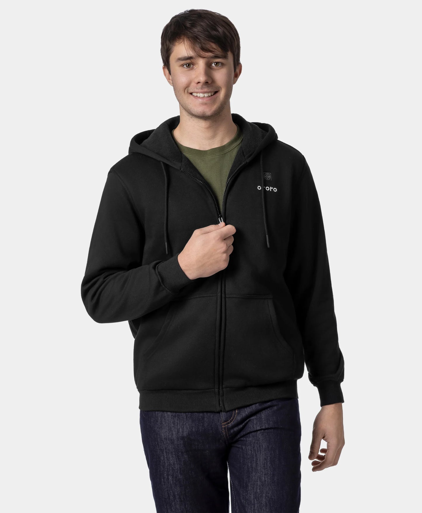 (Open-box) Element Unisex 4-Zone Fleece Heated Hoodie (Battery Set Not Included)