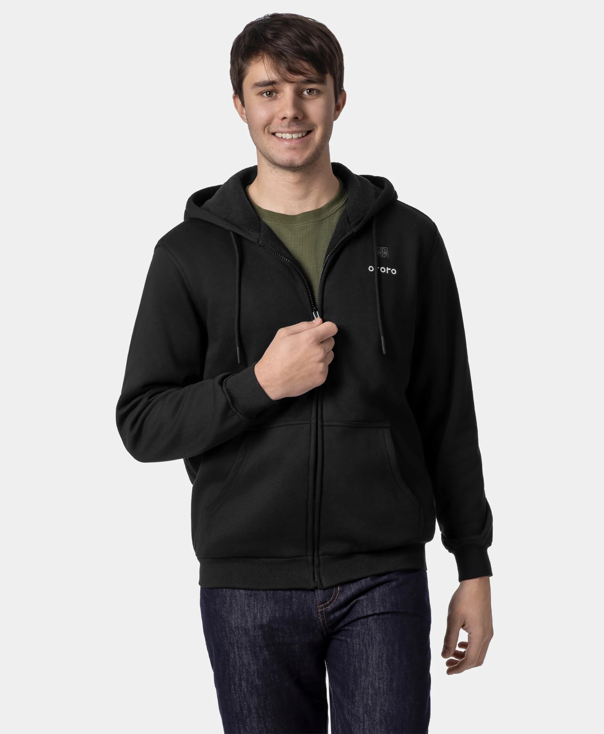 (Open-box) Element Unisex 4-Zone Fleece Heated Hoodie (Battery Set Not Included), Thumbnail 28