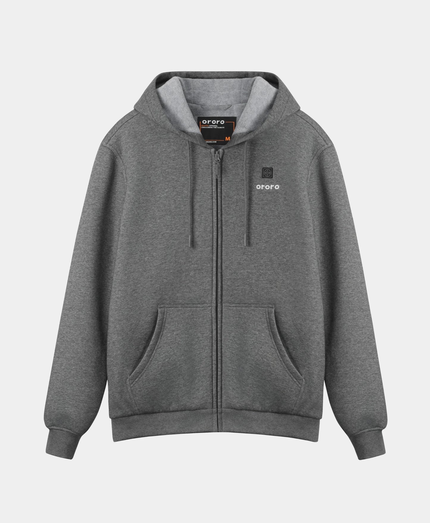 Element Unisex 4-Zone Fleece Heated Hoodie - Flecking Gray