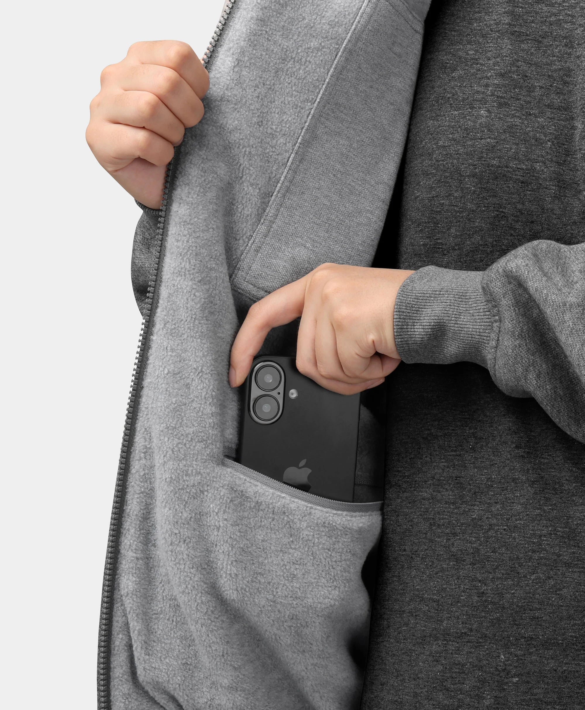 interior zipped pocket