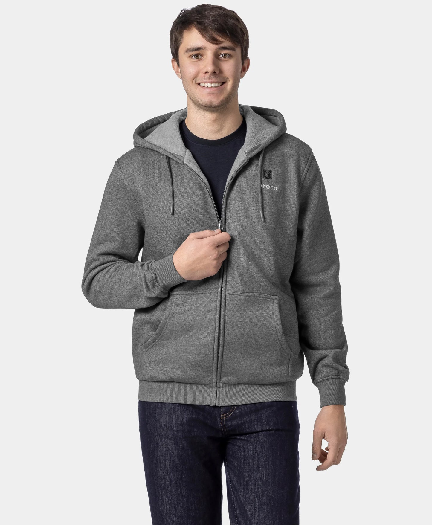 (Open-box) Element Unisex 4-Zone Fleece Heated Hoodie (Battery Set Not Included)