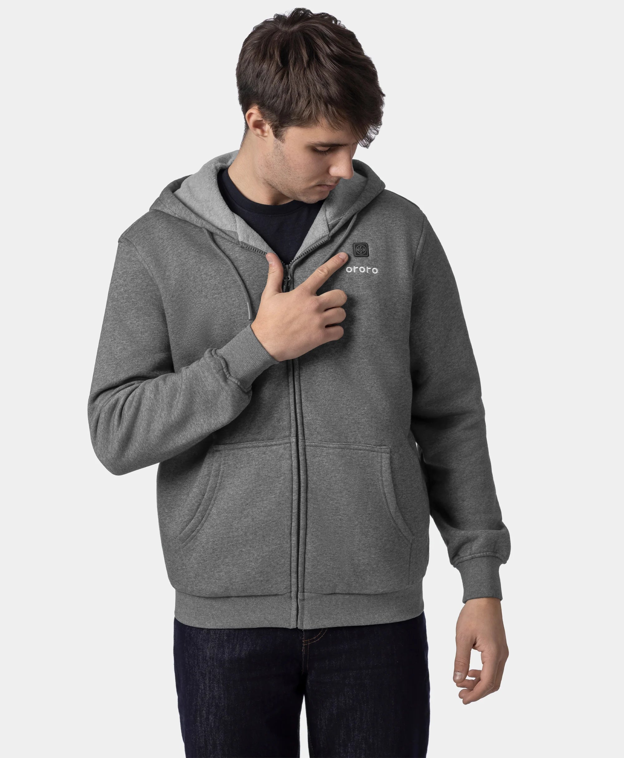 (Open-box) Element Unisex 4-Zone Fleece Heated Hoodie (Battery Set Not Included), Thumbnail 15