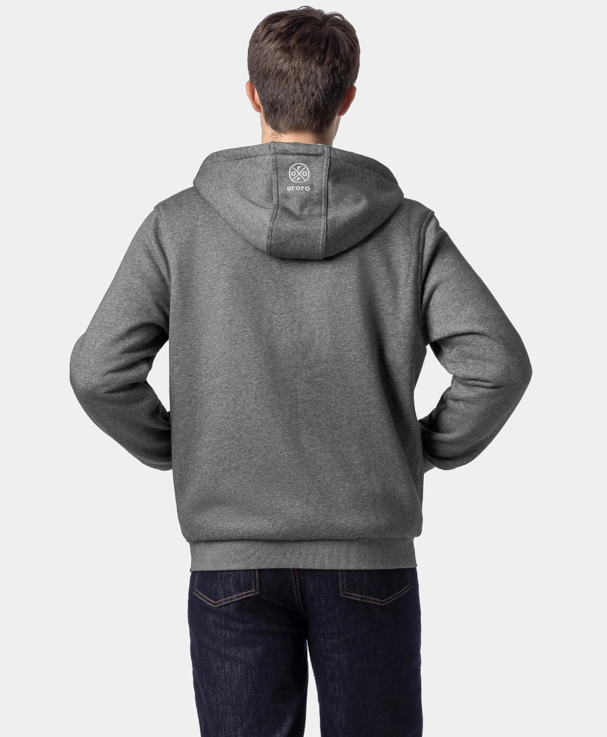 (Open-box) Element Unisex 4-Zone Fleece Heated Hoodie (Battery Set Not Included), Thumbnail 16