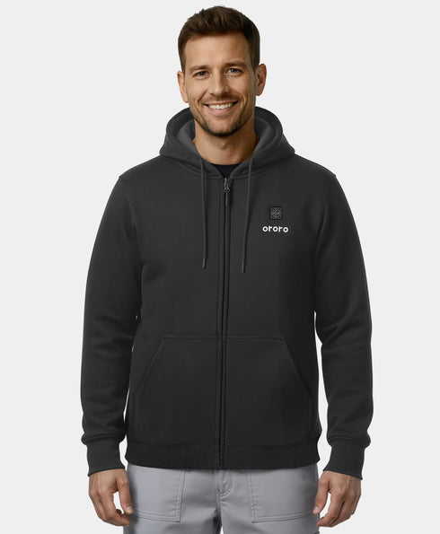 Element Unisex 4-Zone Fleece Heated Hoodie ,view 1