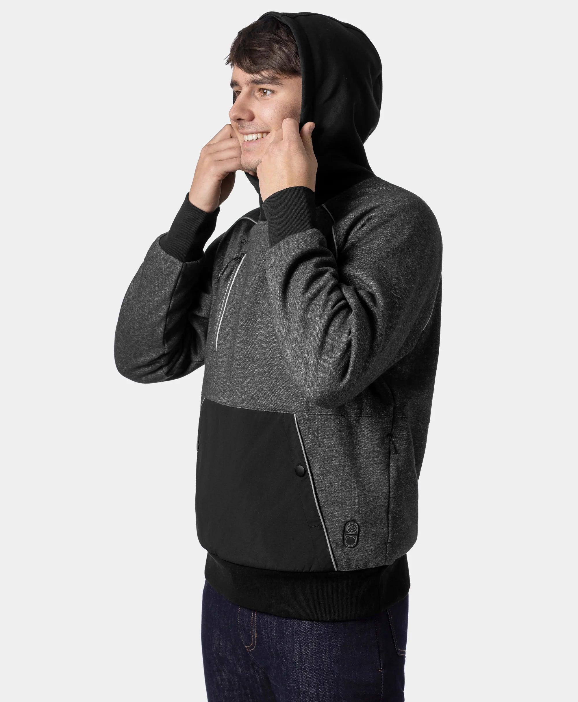 Indy Unisex 6-Zone Dual-Control Heated Hoodie Pullover (Apparel Only), Thumbnail 6