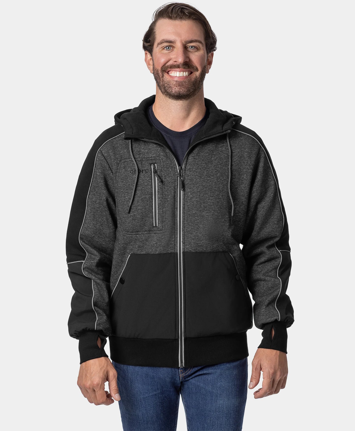 Wayne Unisex 5-Zone Heated Full-Zip Hoodie