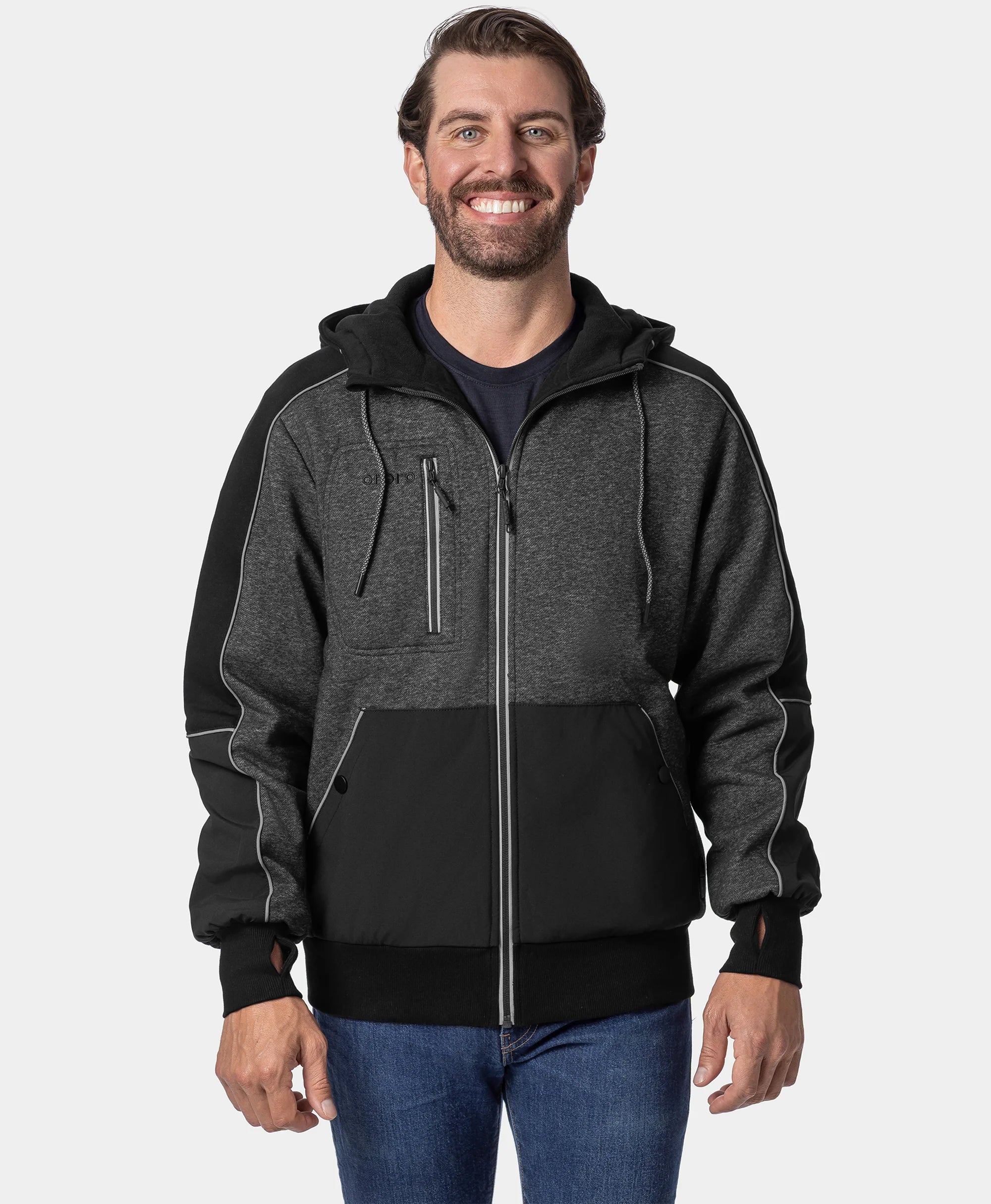 Wayne Unisex 5-Zone Heated Full-Zip Hoodie
