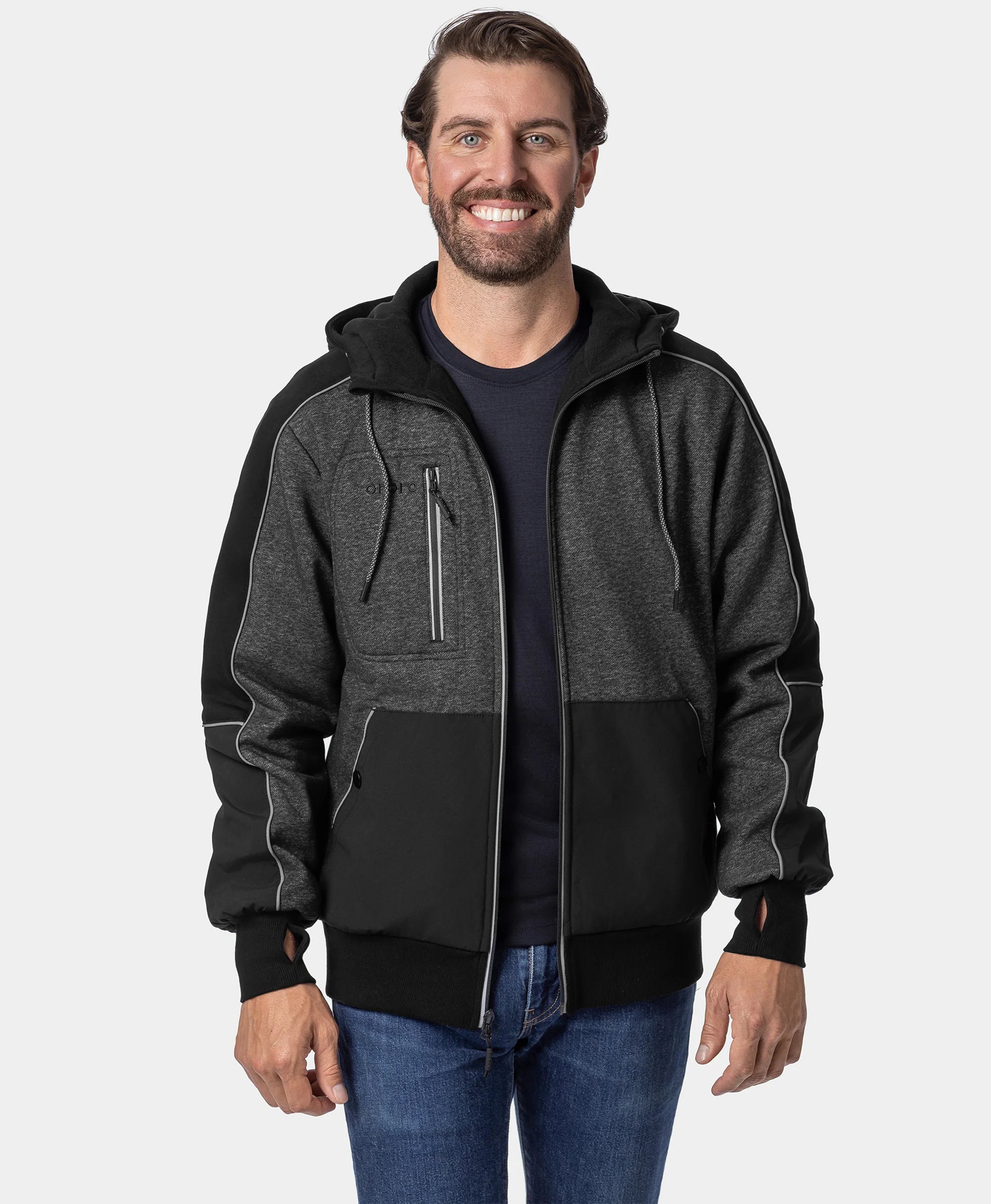 Wayne Unisex 5-Zone Heated Full-Zip Hoodie