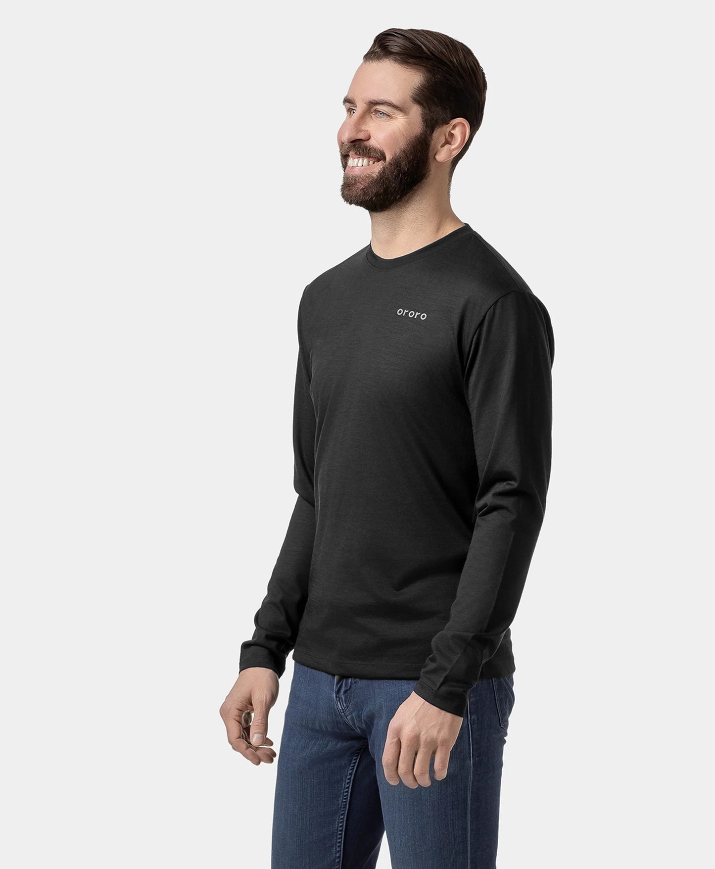 Aoraki Unisex Merino Wool Blend Baselayer - Black