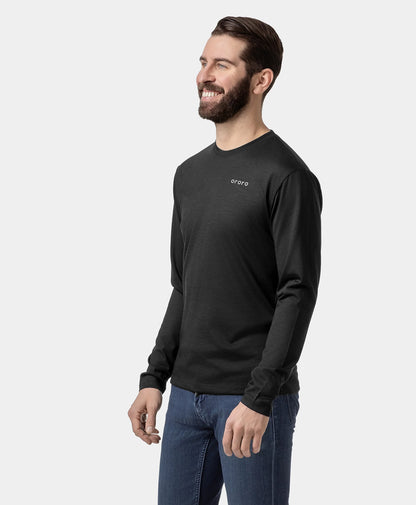 Aoraki Unisex Merino Wool Blend Baselayer - Black