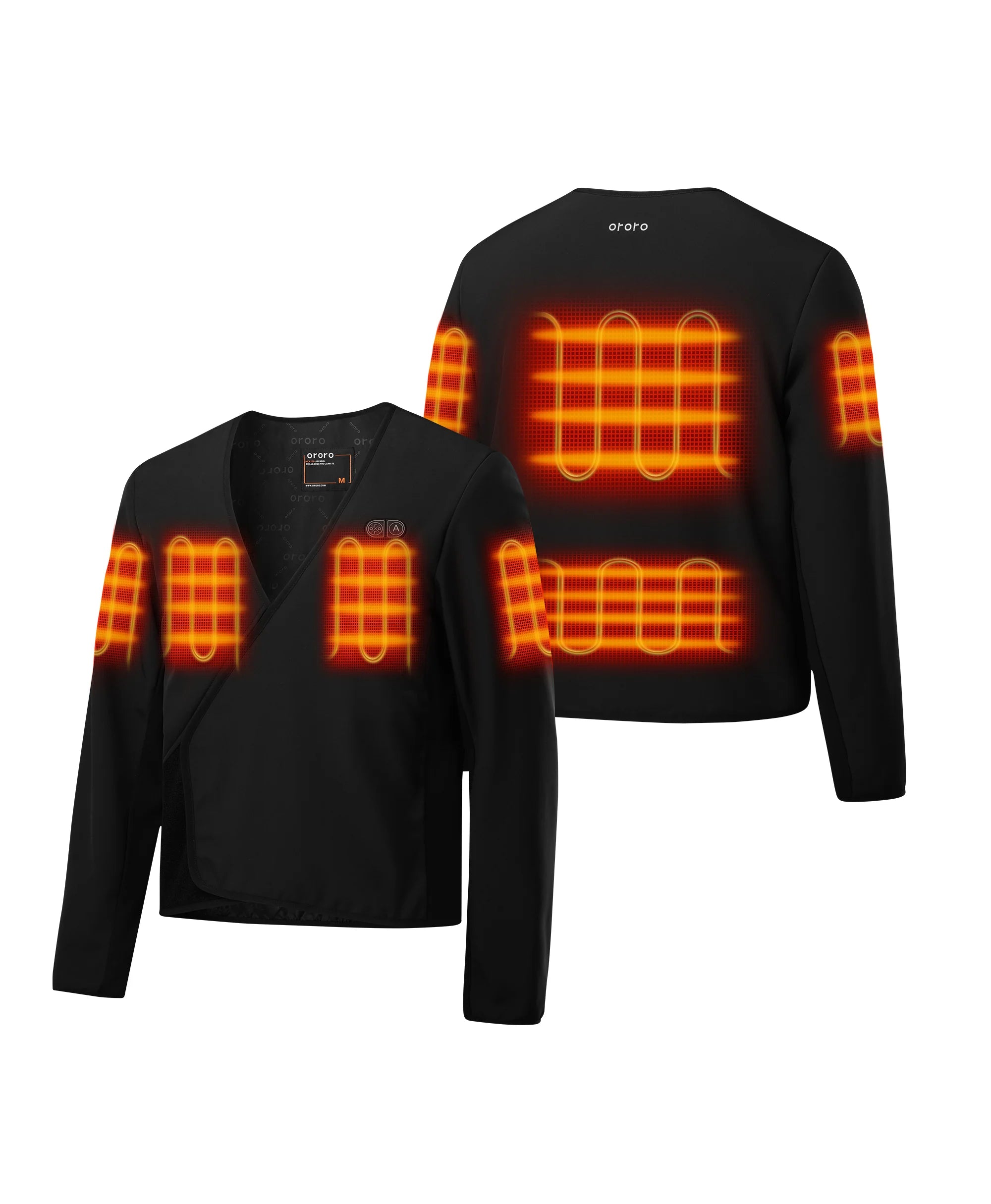 6 Heating zone: Mid Back, Lower Back, L&R Chests, L&R Arm