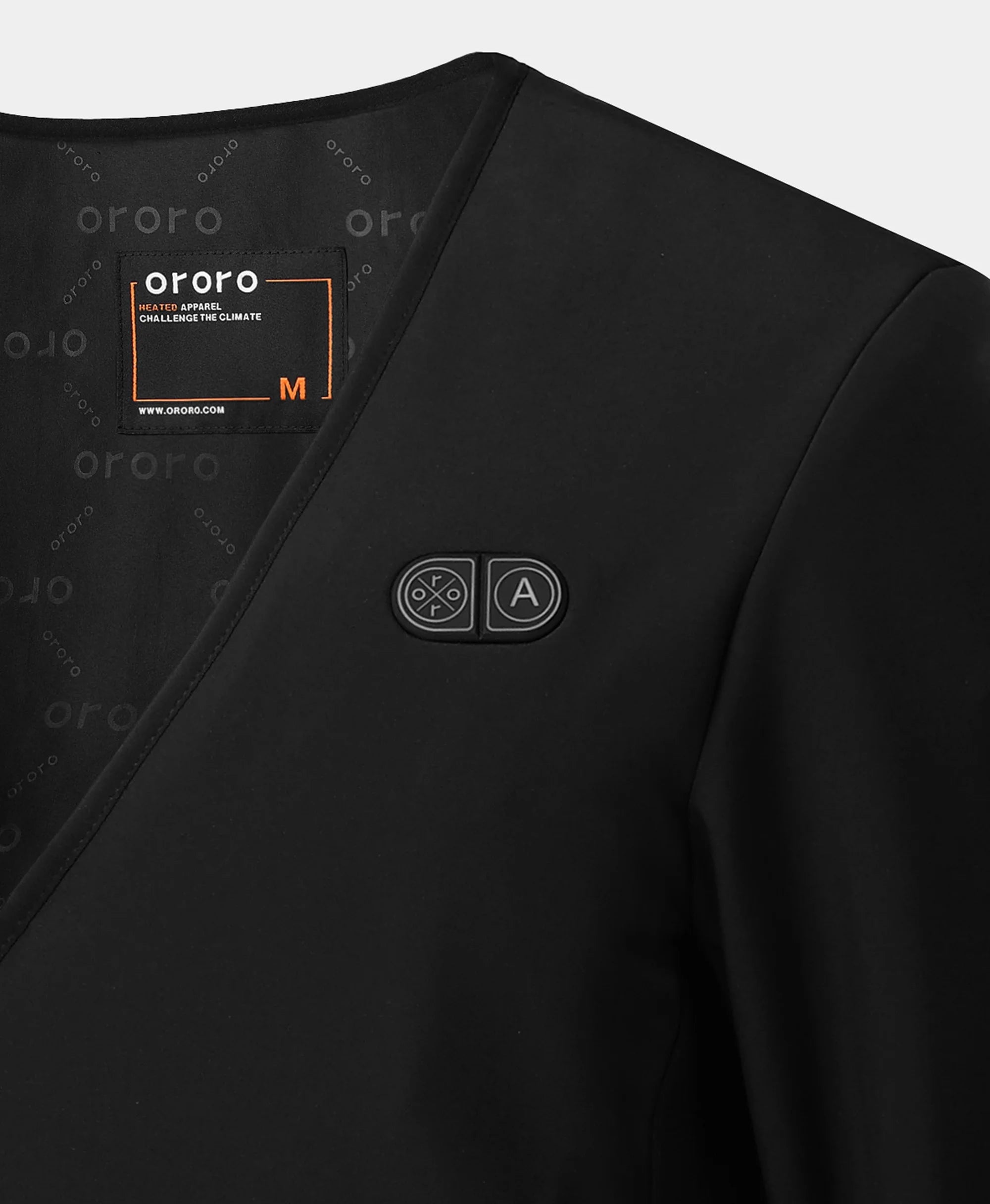 Button switch on left chest area