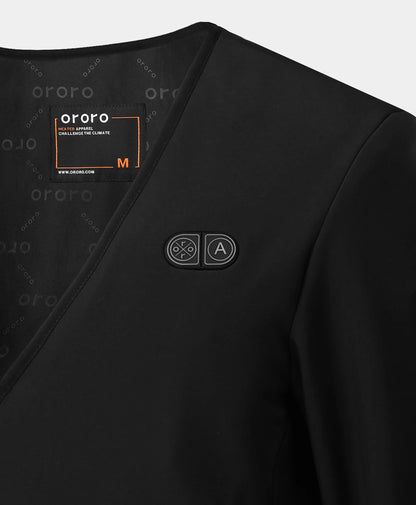 Button switch on left chest area