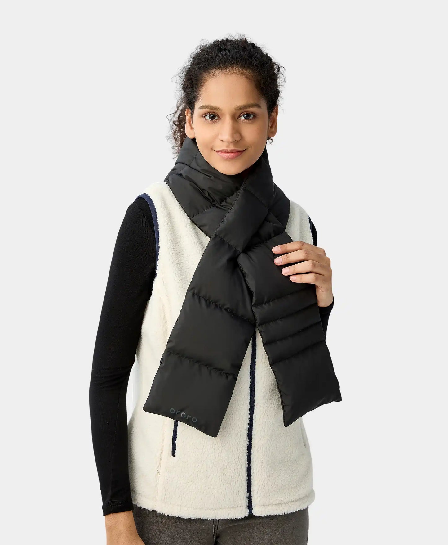 Unisex Heated Puffer Down Scarf