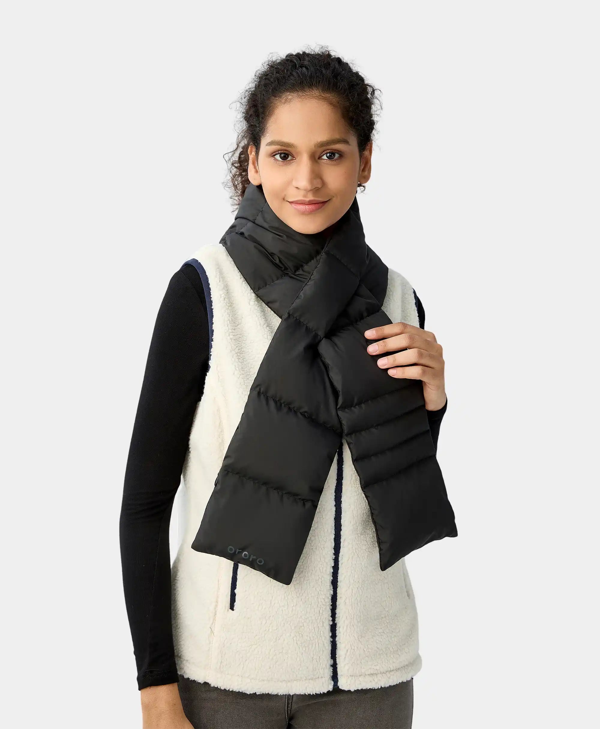 Unisex Heated Puffer Down Scarf