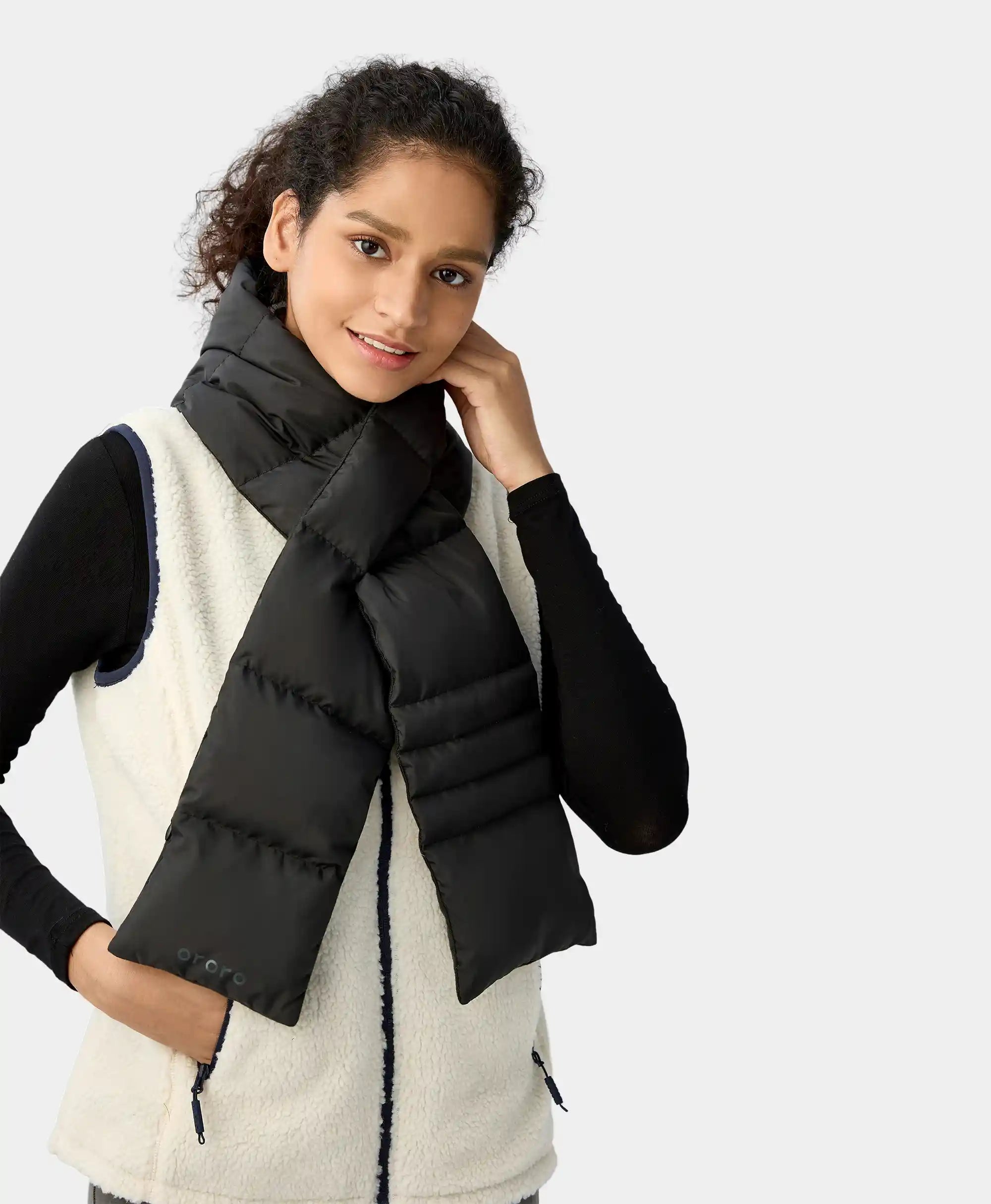 Unisex Heated Puffer Down Scarf (Long)