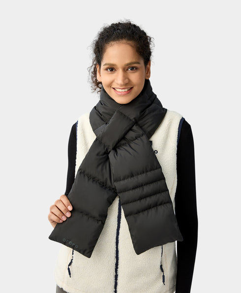 Unisex Heated Puffer Down Scarf - Long ,view 1