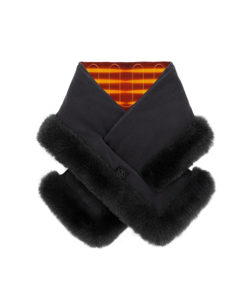 Queen Cove Unisex 1-Zone Heated Faux Fur Fleece Scarf | ororo
