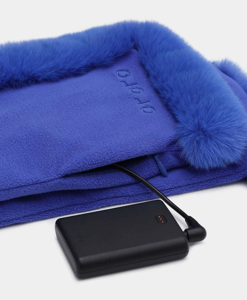 Queen Cove Unisex 1-Zone Heated Faux Fur Fleece Scarf | ororo
